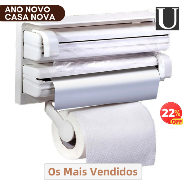 Organize Sua Cozinha com Perfeição: Papel Toalha, Alumínio e Plástico Filme - Universo Utensílios