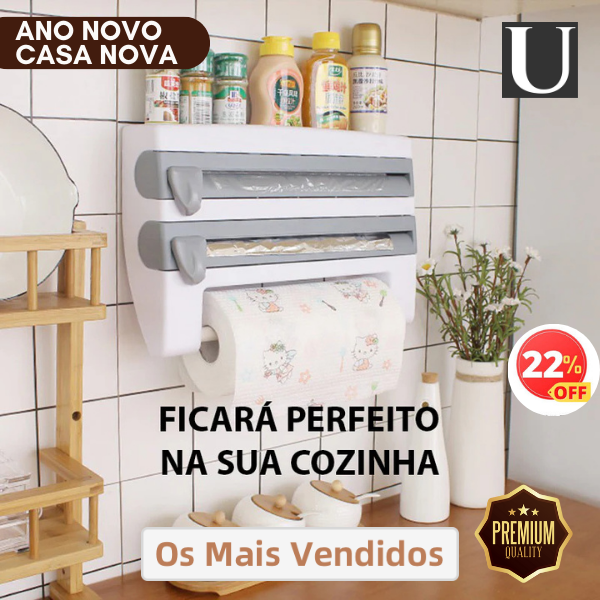 Organize Sua Cozinha com Perfeição: Papel Toalha, Alumínio e Plástico Filme - Universo Utensílios