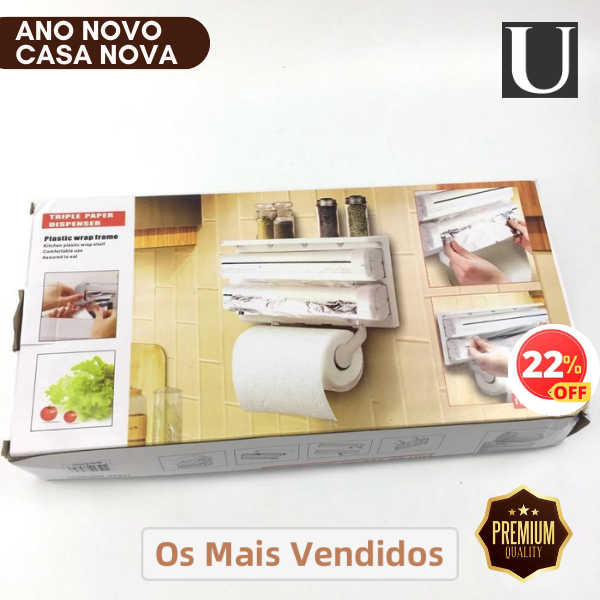 Organize Sua Cozinha com Perfeição: Papel Toalha, Alumínio e Plástico Filme - Universo Utensílios