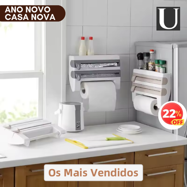 Organize Sua Cozinha com Perfeição: Papel Toalha, Alumínio e Plástico Filme - Universo Utensílios