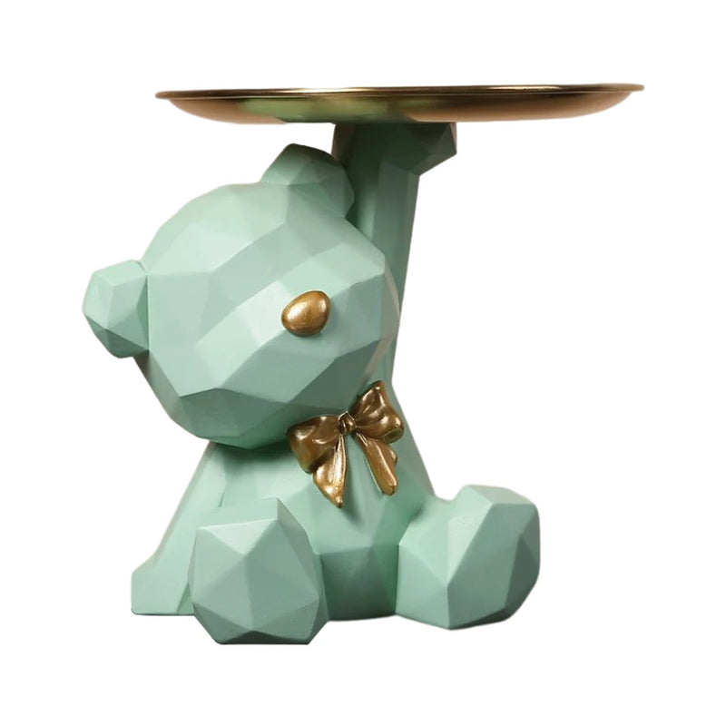 Escultura Urso Geométrico Porta-Chaves – Universo Decor