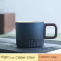 Caneca de Café Retro de Cerâmica com Esmalte Gradiente - Universo Café