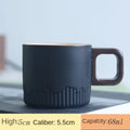 Caneca de Café Retro de Cerâmica com Esmalte Gradiente - Universo Café