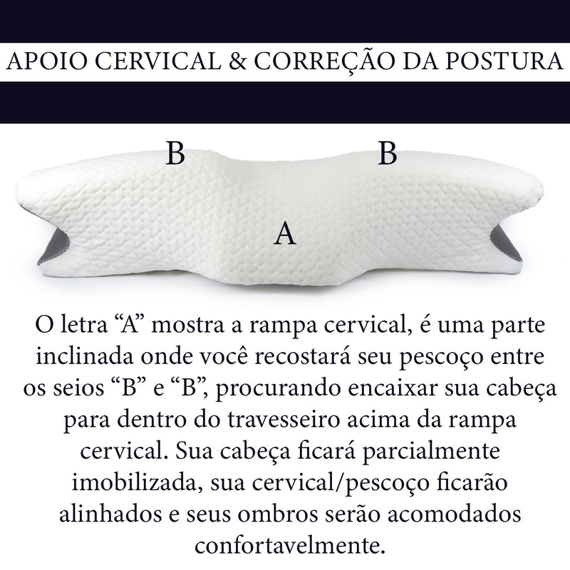 Travesseiro Cervical Ortopédico Postural - Universo Casa