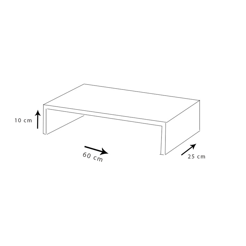 Suporte para Monitor Em Mdf Natural (A+09-12)