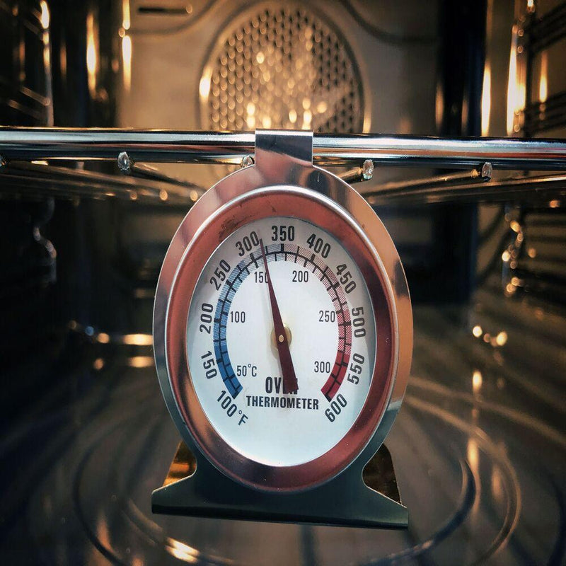 TERMOMETRO CULINÁRIO PARA FORNO, CHURRASQUEIRA E ESTUFA. DE 50 A 300 GRAUS ACO INOX - Universo Utensílios