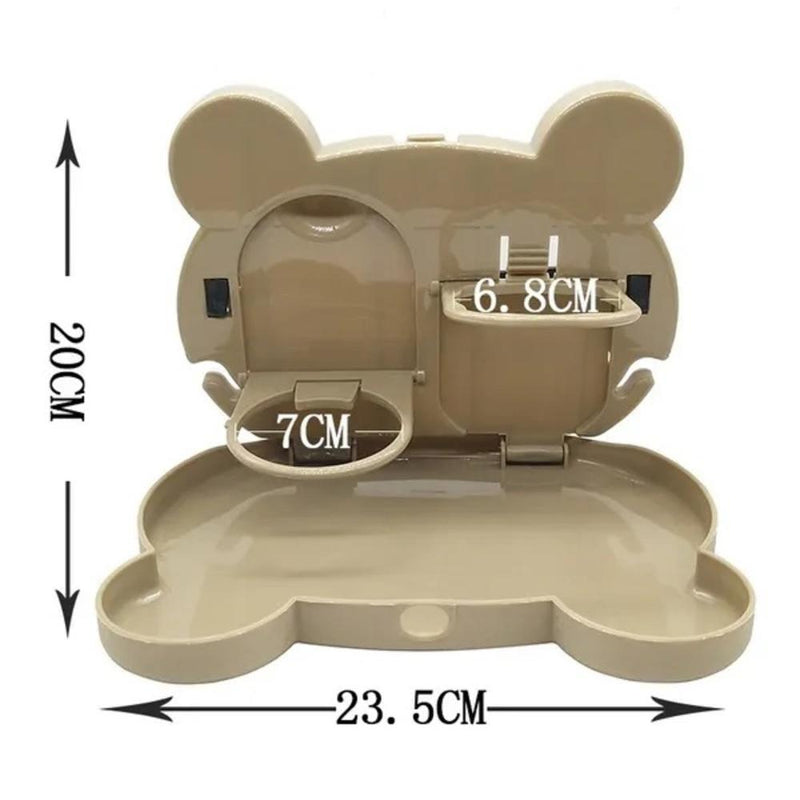 MESA PARA CARRO MESINHA BANDEJA PORTA COPOS LATA ORGANIZADOR DOBRAVEL - Universo Casa